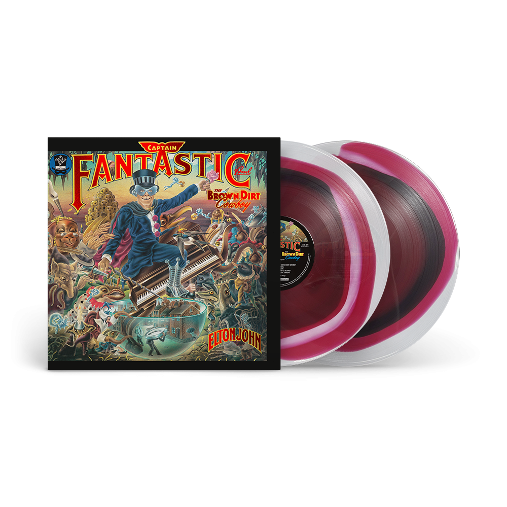 Elton John Captain Fantastic and the Brown Dirt Cowboy (50th Anniversary Edition) Tri-Color 2LP 420088