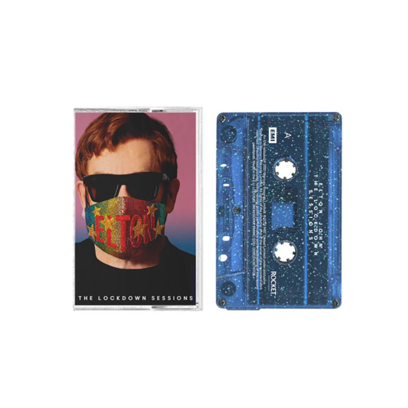Elton John The Lockdown Sessions Exclusive Blue Glitter Cassette 102559