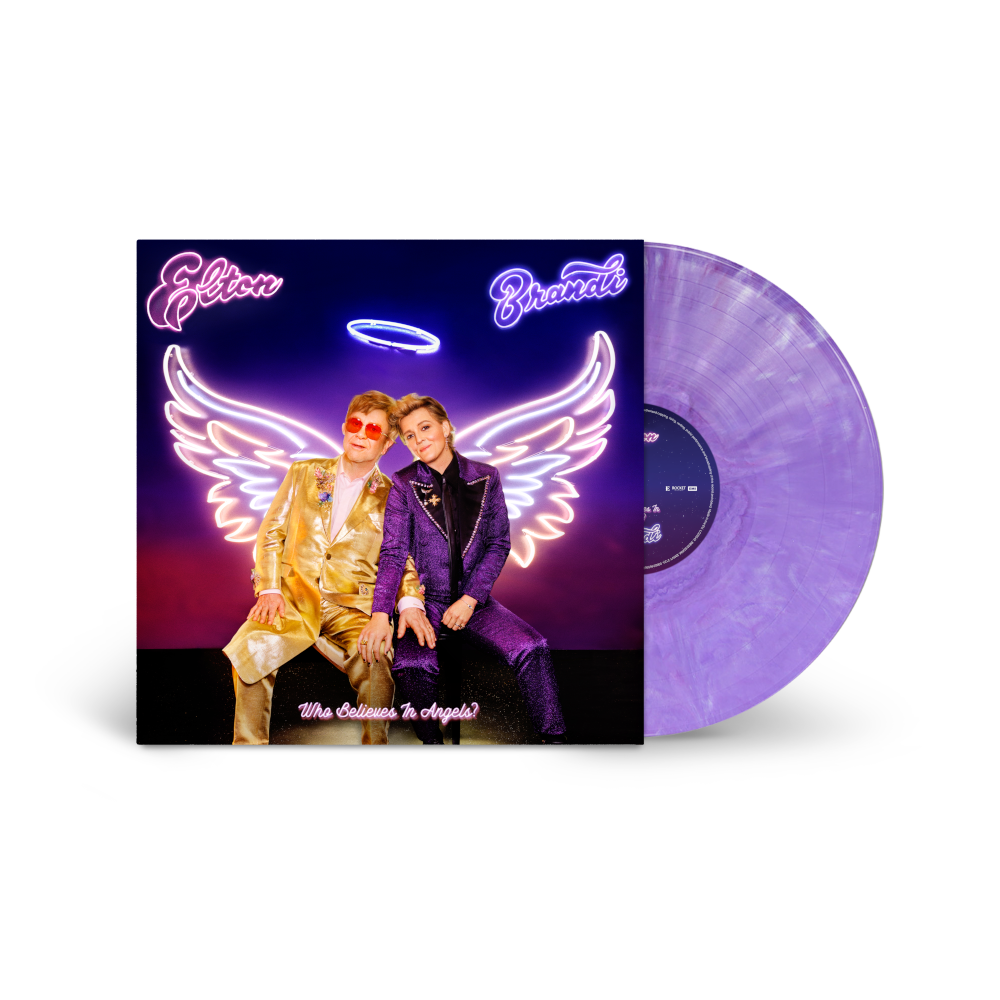 Elton John Who Believes In Angels? Store Exclusive Purple Marble Vinyl + Signed Card Store Exclusive Purple Marble Vinyl + Signed Card 404144